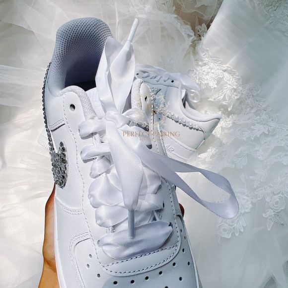 Wedding custom sneakers - air force 1 - Picture 2 of 3